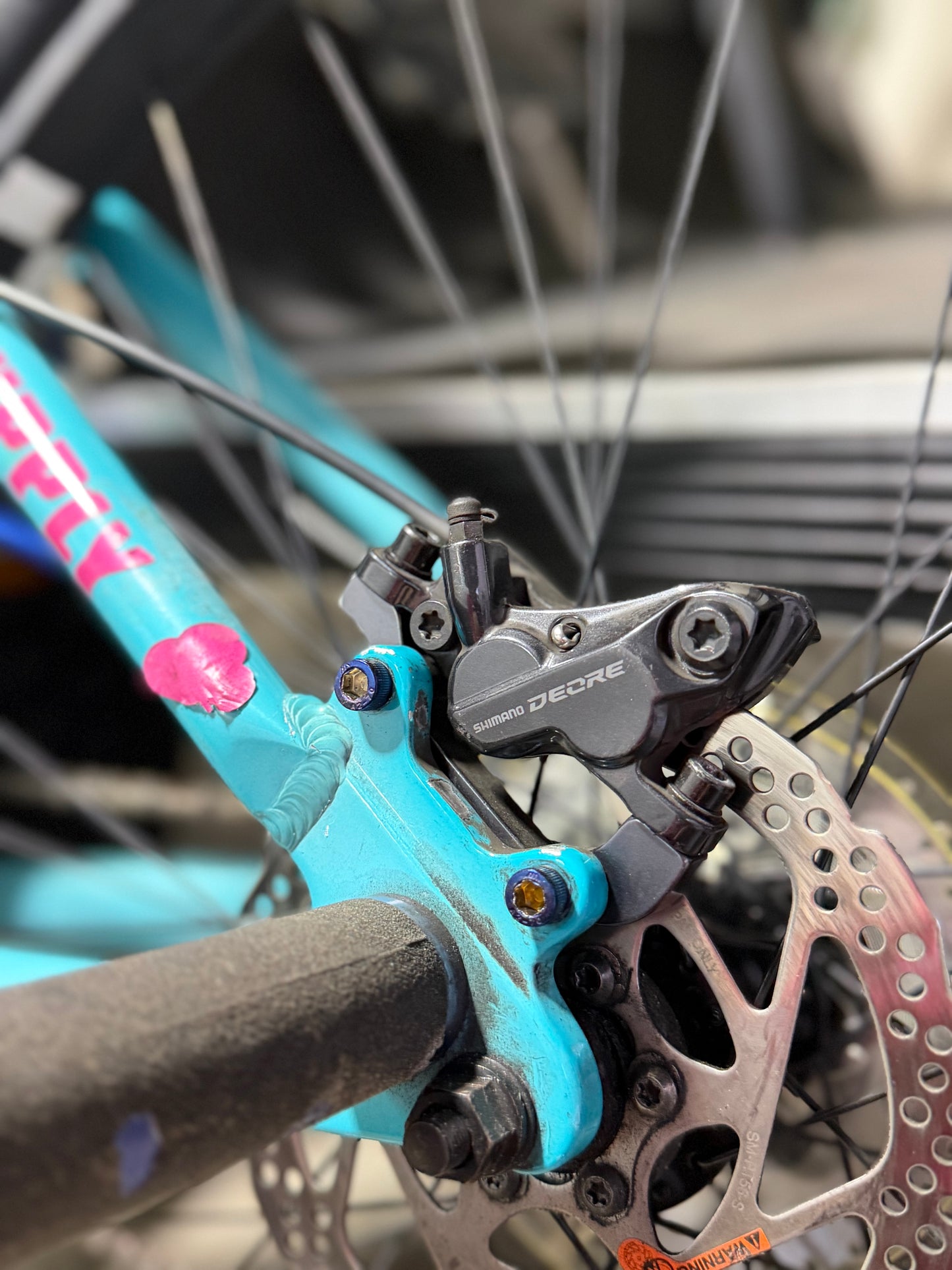 Brake mount titanium